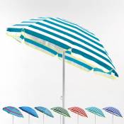 Parasol de plage 200 cm portable coton Taormina | Motif la Mer 6