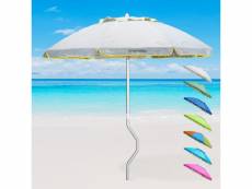 Parasol de plage aluminium leger visser protection