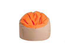 Pouf Bowly Orange / Beige - Jumbo Bag