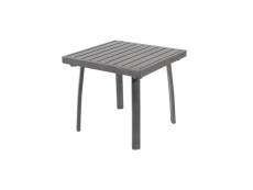 Table d’appoint de jardin en aluminium couleur anthracite,50