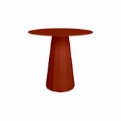 Table ronde Ankara INDOOR / Ø 80 cm - Acier - Matière Grise rouge en métal