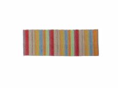 Tapis moderne cleveland, style kilim, 100% coton, multicolore,