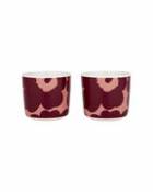 Tasse à café Unikko / Sans anse - Set de 2 - Marimekko rouge en céramique