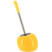 Tendance - brosse wc dolomite forme boule - jaune