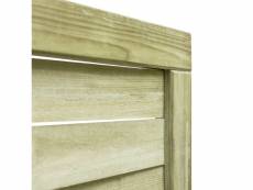 Vidaxl portillon bois de pin imprégné 100x125 cm vert 45310