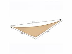 Voile d'ombrage solaire triangulaire