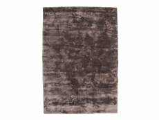 Art silk - tapis en viscose gris rose 160x230