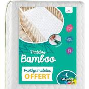 Babysom - Matelas Bébé Bamboo + 1 Protège matelas