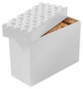 Boîte hermétique Brod pour biscuits - Koziol blanc en plastique