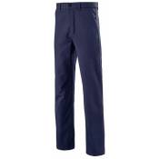 Cepovett - Pantalon de travail 100% Coton essentiels 42 - Bleu Marine - Bleu Marine