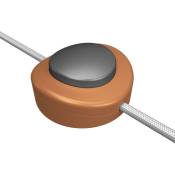 Creative Cables - Interrupteur unipolaire à pédale Creative Switch cuivre satiné Titane - Titane