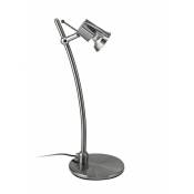 Cristalrecord - Lampe de table 1 lumière satin nickel