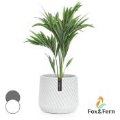 Fox&fern - Pot de Fleur Interieur et Extérieur, Jardinieres Exterieur, Pot Plante Résistant uv et Gel avec Bouchon de Drainage, Polystone,