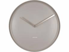 Horloge en porcelaine plate 35 cm gris