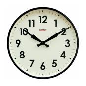 Horloge murale blanche et noire 45cm Factory Numbers - Cloudnola