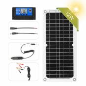 Justgreenbox Kit de panneau solaire 12W 12V Port USB