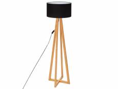 Lampadaire en bois coloris noir - diamètre 39,5 x