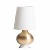 Lampe de table Fontana Medium / H 53 cm - Verre & laiton - Fontana Arte blanc en métal