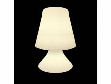 Lampe led's extérieur polymère blanc n°1 - inu - l 27 x l 27 x h 38 cm - neuf
