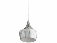 Lampe suspension métal effet marbre satry 19 cm 26231