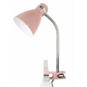 Leitmotiv - Lampe à pince Study Pinch - Diamètre 11.5cm Hauteur 35cm - Rose
