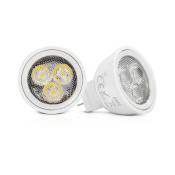 Miidex Lighting - Ampoule led Spot MR11 (culot G4) 3W ® blanc-chaud-3000k