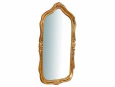 Miroir le miroir mural de style shabby en bois avec finition à la feuille d'or antique mesure l32xp4xh61 cm fabrication artisanale florentine made in