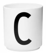 Mug A-Z / Porcelaine - Lettre C - Design Letters blanc