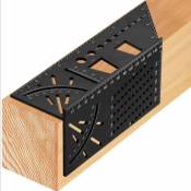 Nouvelle règle de mesure carrée de ligne de charpentier règle de ligne de 45 degrés règle de ligne de marque de scribe de travail du bois règle de