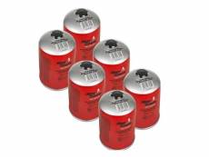 Pack de 6 cartouches gaz camping butane-propane mix 500gr alpen bouteille de gaz camping réchauds barbecues appareils à gaz