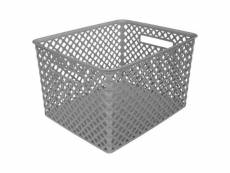 Panier multi-usages "basket" 22cm gris