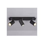 Plafonnier/applique Led 3 lampes culot GU10 noir -