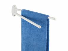 Porte-serviettes à barres blanc basic