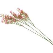 Souffle Gypsophila Fleurs Artificielles 12 Pcs Bouquets Faux Fleurs Real Press pour la DéCoration de FêTe de Mariage Diy Home Decor 21 Pouce Clair