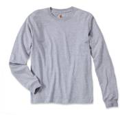 T-Shirt Carhartt Sleeve Logo l/s Gris Chiné t.m - EK231-HGY-M - Gris clair