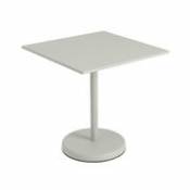 Table carrée Linear Café / 70 x 70 cm - Acier - Muuto gris en métal