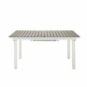 Table de jardin extensible 6/10 personnes en aluminium et composite