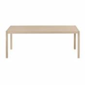 Table rectangulaire Workshop / Placage chêne- 200 x 92 cm - Muuto bois naturel en bois