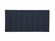 Tête de lit tapissée nila en velours bleu 160x57cm