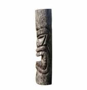 Tiki mauri tête en bois cendre h.50 cm