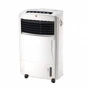Ventilateur de tour de ventilateur de bureau de ménage sans feuilles, froid et chaud, ventilateur de climatiseur à double usage, blanc (Color : White)
