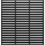 Vidaxl - Panneau de clôture wpc 180x180 cm Noir Noir
