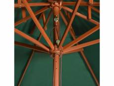 Vidaxl parasol de terrasse 270 x 270 cm poteau en bois