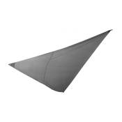 Voile D'ombrage Triangulaire Gris Foncé - 1 Housse + 3 Cordes Inclus 3x3x3 m - Mobilier de Jardin - Gris