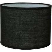 Abat-jour en tissu noir au design moderne dans le style scandinave pour lampe de table E14 H:13 cm - Noir - Noir