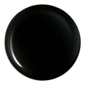 Assiette plate noire D27cm