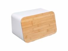Boulanger avec planche à découper blanc-bambou col.'blanc kitchen ' E3-78180