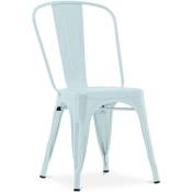 Chaise de salle à manger - Design industriel - Acier - Nouvelle édition - Stylix Bleu pastel - Acier - Bleu pastel