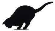 Décoration Ombres de chats N°2 / à poser - 54 x H 31 cm - Opinion Ciatti noir en métal