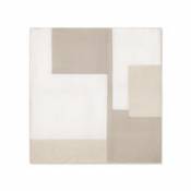 Dessus de lit Part / 250 x 250 cm - Patchwork lin & coton - Ferm Living blanc en tissu